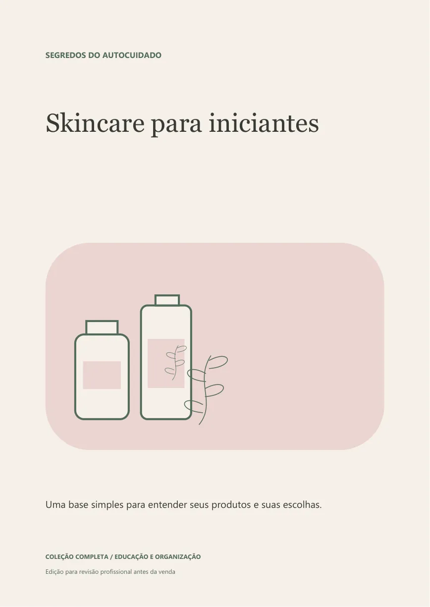 Capa real: Skincare para iniciantes